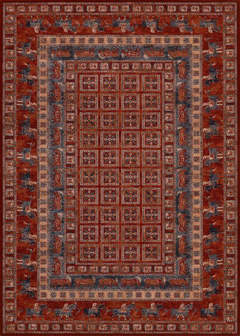 couristan  world classics pazyrk antique red area rug incredible rugs  decor