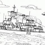 Coloring Danish Frigate Submarine Sc Pages sketch template