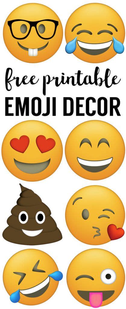 emoji faces printable  emoji printables artofit
