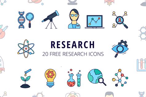 research vector  icon set  behance
