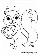 Squirrels Squirrel Acorn Iheartcraftythings sketch template