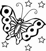 Coloring Butterfly Kids Printables Color sketch template