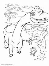 Dinosaur Train Coloring Pages Printables Series Printable Animated Cartoon sketch template