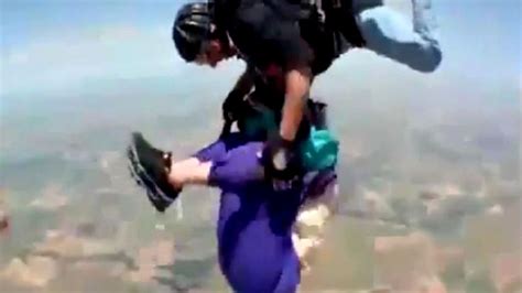 chilling footage of 80 year old in skydiving accident goes viral
