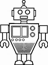 Robot Coloring Pages Kids Printable Coloring4free Related Posts sketch template
