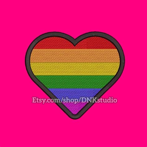 lesbian gay bisexual transgender lgbt pride rainbow heart etsy