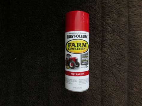 rust oleum red enamel spray paint implement gloss troy bilt heavy duty pk oz  sale