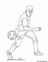 Soccer Coloring Pages Printable Print Color sketch template