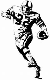 Football Player Clipart Drawing Clip Coloring Sports College Pages American Line Nfl Cliparts Kids Animated Celtic Sheets Graphics September Character sketch template