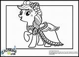 Pony Coloring Little Pages Applejack Wedding Dress Princess Apple Jack Cadence Gala Dresses Colouring Horse Her Girls Rainbow Dash Teamcolors sketch template