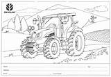 Holland Coloring Tractor Pages Combine Newholland Template Sketch sketch template