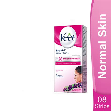 buy veet face wax strips normal hair remover