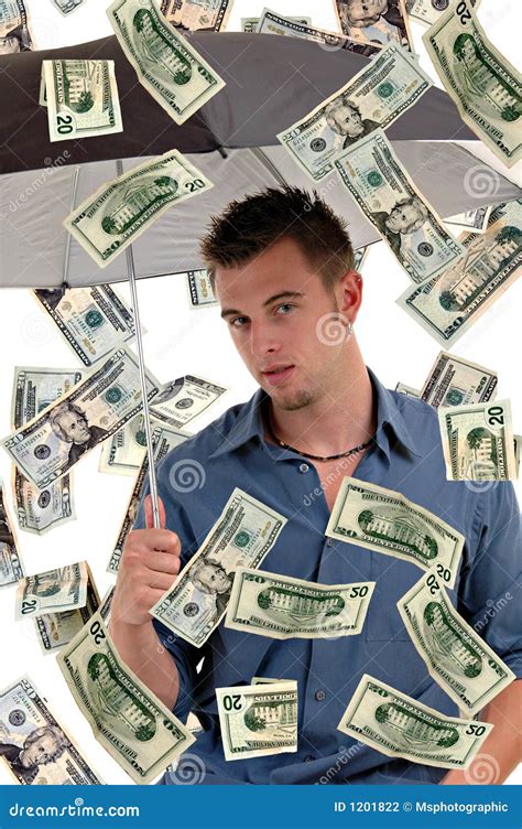 raining money stock photo image  bills wealth finance