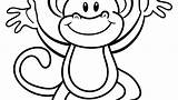 Monkey Coloring Pages Baby Sock Printable Curious George Key Print Girl Face Color Getcolorings Cartoon Monkeys Kids sketch template