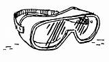 Clipart Science Goggles Glasses Goggle Safety Lab Cliparts Clip Library Gif sketch template