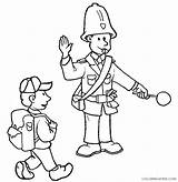 Coloring Pages Crossing Guard Coloring4free Police Related Posts sketch template