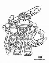 Lego Coloring Nexo Pages Knight Knights Roblox Getcolorings Printable Kids sketch template