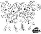 Rangers Coloring Pages Rainbow Girls Printable sketch template