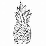 Ananas sketch template