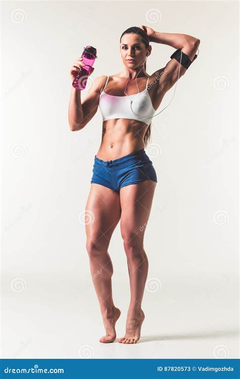 beautiful strong woman stock image image  athletic