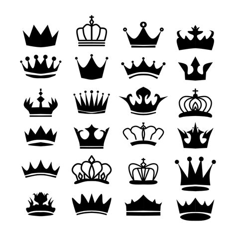 royal crown silhouette king crowns majestic coronet  luxury
