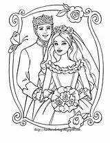 Coloring Colouring Brides Pages sketch template