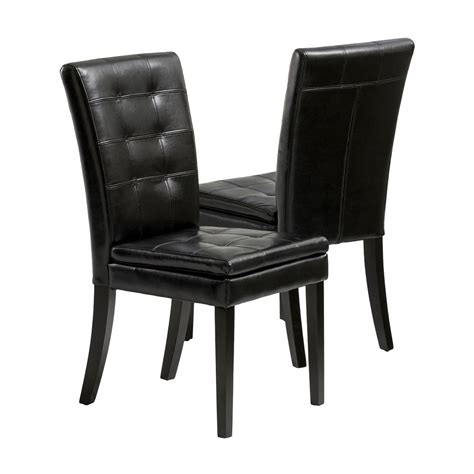 black leather dining room chairs home furniture design