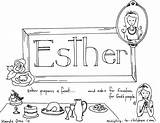 Esther Ministry sketch template