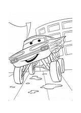 Cars Disney Dinoco sketch template