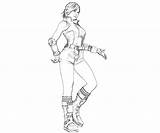 Tekken Asuka Kazama Character Coloring Pages sketch template