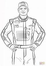 Coloring Pages Dale Earnhardt Nascar Jeff Drawing Gordon Jr Template Getdrawings Print Printable Silhouettes sketch template