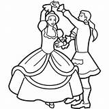 Coloring Pages Dancing Princess Prince Dance Clipart Tap Book Ballroom Clip Line Dancers Cartoon Party Charming Cliparts Kids Princes Sheets sketch template