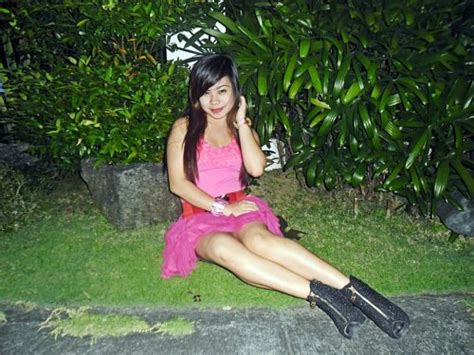 sexy filipina teen in a pink mini skirt wearing