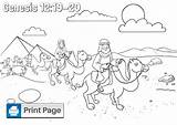 Abraham Sarah Coloring Pages Kids Genesis Story Niv His sketch template