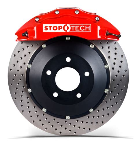 audi  rs stoptech st big brake kit  xmm rotors front fitment velos designwerks