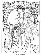 Dover Fairies sketch template