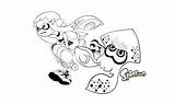 Splatoon Inkling Squid Orig07 Malvorlagen Colorier Scribblefun Jungen Shenouda Ninjago Jeux Drucken sketch template