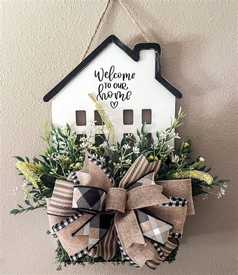 home wall hanging  floral farmhouse etsy