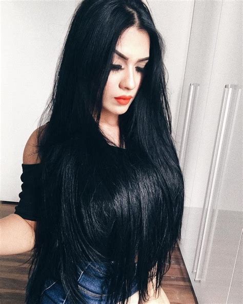 perfeiÇÃo 🖤 cabelo longo preto cabelo longo cabelo