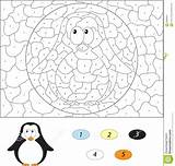 Educativo Bambino Pinguino Gioco sketch template