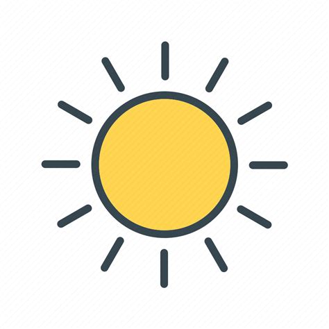 forecast sunny weather icon   iconfinder