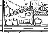 Street Coloring Pages Cartoon 1762 8kb Wecoloringpage sketch template