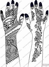Henna Mehndi Tattoo Designe Lengkap sketch template