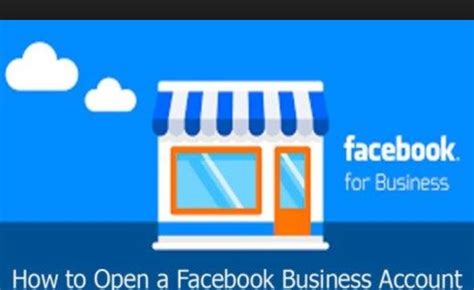 open facebook business account set  business page sleek food