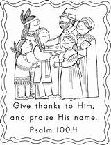 Thanksgiving Coloring Pages Christian First Printable Kids Preschool Bible School Scripture Church Sheets Sunday Thanks Religious Children Prayer Psalm Ccd sketch template