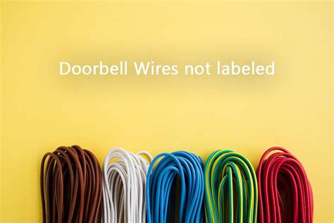 doorbell wires  labeled solutions  fixes