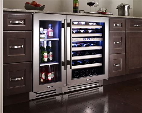 hollywood kitchen  true residential  undercounter refrigerator   dual zone wine