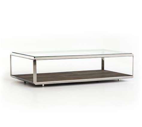 doncaster shagreen shadow box coffee table