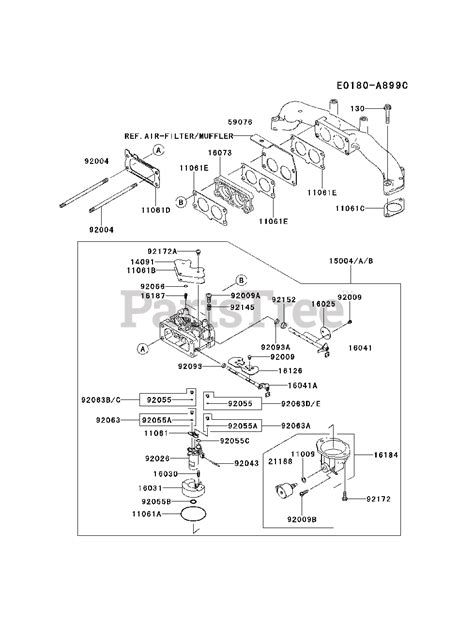 kawasaki fxv cs kawasaki engine carburetor parts lookup  diagrams partstree