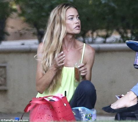 denise richards displays skills as she fields ball during daughter lola s game daily mail online